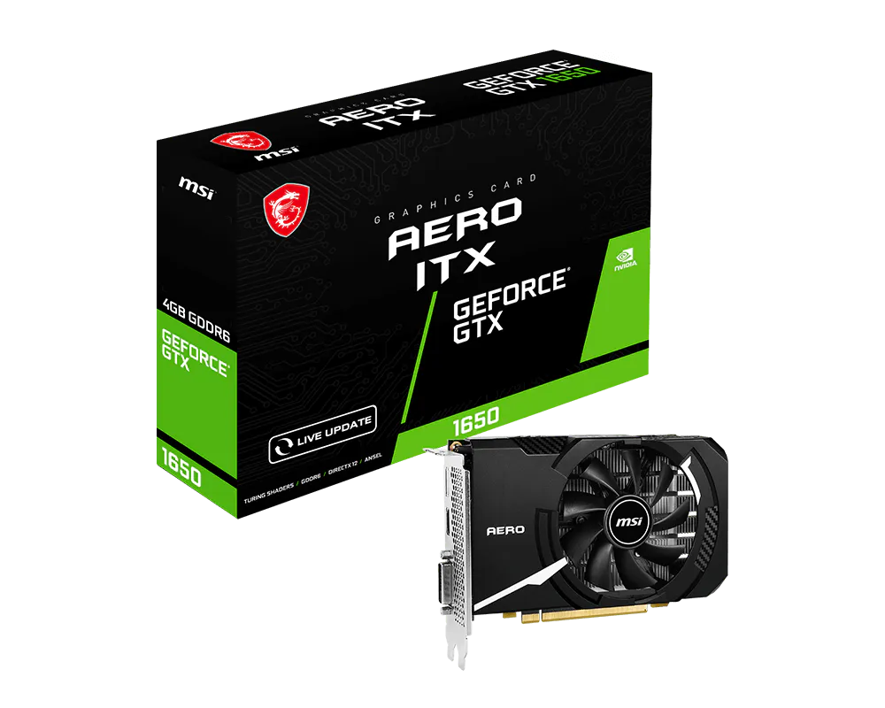 MSI GeForce® GTX 1650 D6 AERO ITX V3